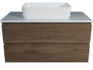 Ashton Vanity 900mm Centre WG Basin SilkSurface AC Top Wall hung by Timberline, a Vanities for sale on Style Sourcebook