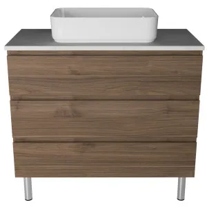 Ashton Vanity 900mm Centre WG Basin SilkSurface AC Top On Legs by Timberline, a Vanities for sale on Style Sourcebook