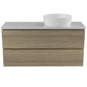 Billie Vanity 1050mm Right WG Basin SilkSurface AC Top Wall hung by Timberline, a Vanities for sale on Style Sourcebook