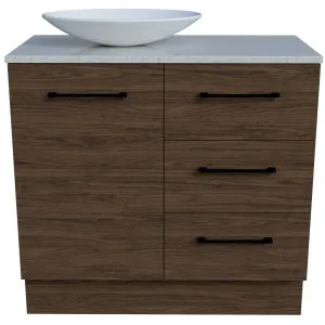 Dakota Vanity 900mm Left WG Basin SilkSurface AC Top Floor standing by Timberline, a Vanities for sale on Style Sourcebook