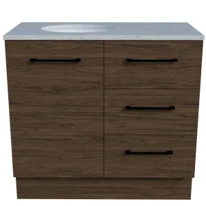 Dakota Vanity 900mm Left WG Basin SilkSurface UC Top Floor standing by Timberline, a Vanities for sale on Style Sourcebook