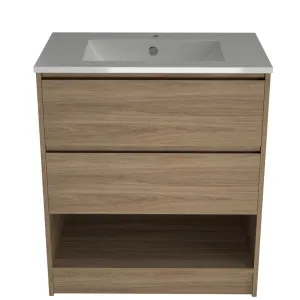 Kansas Vanity 750mm Centre Bowl Alpha Top Floor standing by Timberline, a Vanities for sale on Style Sourcebook