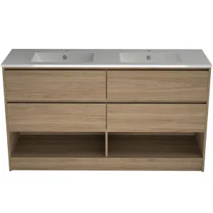 Kansas Vanity 1500mm Double Bowl Alpha Top Floor standing by Timberline, a Vanities for sale on Style Sourcebook