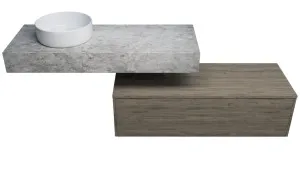 Milan Cabinet   Floating Top 1200mm Left WG Basin SilkSurface 140mm Bailey AC Top Wall hung by Timberline, a Vanities for sale on Style Sourcebook