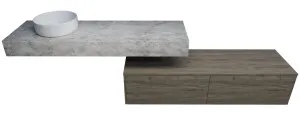 Milan Cabinet   Floating Top 1500mm Left WG Basin SilkSurface 140mm Bailey AC Top Wall hung by Timberline, a Vanities for sale on Style Sourcebook