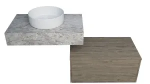 Milan Cabinet   Floating Top 750mm Centre WG Basin SilkSurface 140mm Bailey AC Top Wall hung by Timberline, a Vanities for sale on Style Sourcebook