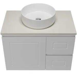 Nevada Classic Vanity 750mm Centre WG Basin SilkSurface AC Top Wall hung by Timberline, a Vanities for sale on Style Sourcebook