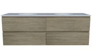 Nevada Plus Vanity 1500mm Double WG Basins SilkSurface UC Top Wall hung by Timberline, a Vanities for sale on Style Sourcebook