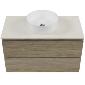 Nevada Plus Vanity 900mm Centre WG Basin SilkSurface AC Top Wall hung by Timberline, a Vanities for sale on Style Sourcebook