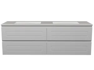 Nevada Plus Classic Vanity 1500mm Double WG Basins SilkSurface UC Top Wall hung by Timberline, a Vanities for sale on Style Sourcebook