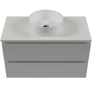 Nevada Plus Classic Vanity 900mm Centre WG Basin SilkSurface AC Top Wall hung by Timberline, a Vanities for sale on Style Sourcebook