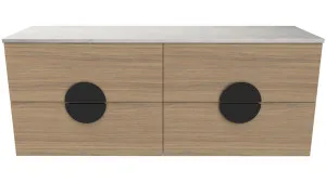Oxbow Vanity 1500mm Centre WG Basin SilkSurface AC Top Wall hung by Timberline, a Vanities for sale on Style Sourcebook