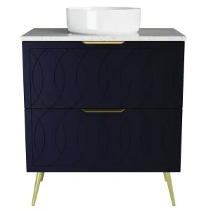 Sutherland House Vanity 750mm Centre WG Basin SilkSurface AC Top On Legs by Timberline, a Vanities for sale on Style Sourcebook
