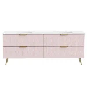 Sutherland House Vanity 2100mm Double WG Basins SilkSurface UC Top On Legs by Timberline, a Vanities for sale on Style Sourcebook