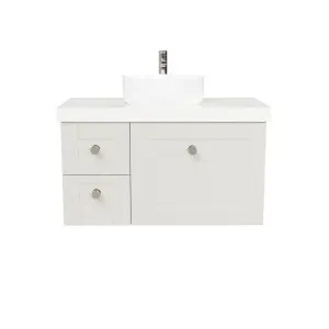 Victoria Vanity 900mm Centre WG Basin SilkSurface AC Top Wall hung by Timberline, a Vanities for sale on Style Sourcebook