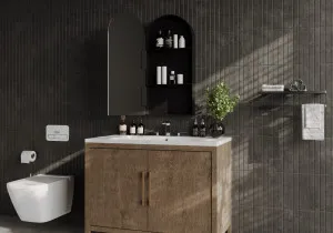Non Led Arch Shaving Cabinet - 2 colours and 2 sizes available Black 450mm x 900mm by Luxe Mirrors, a Cabinets, Chests for sale on Style Sourcebook