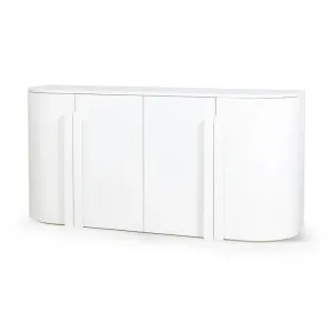 Ex Display - Jarrett 1.6m Sideboard - Full White by Interior Secrets - AfterPay Available by Interior Secrets, a Sideboards, Buffets & Trolleys for sale on Style Sourcebook
