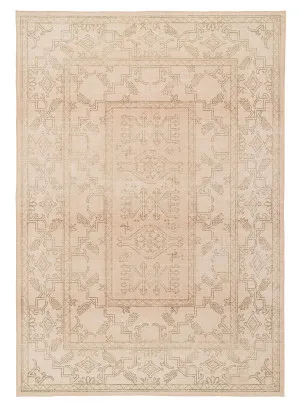 Valetta Beige Medallion Washable Rug by Miss Amara, a Persian Rugs for sale on Style Sourcebook