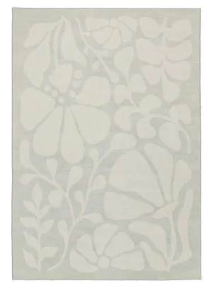 Tani Grey Botanical Washable Rug by Miss Amara, a Contemporary Rugs for sale on Style Sourcebook