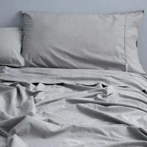 Vintage Deep Sheet Set - Indigo Melange, Deep Queen, Softwash Cotton by Canningvale, a Sheets for sale on Style Sourcebook