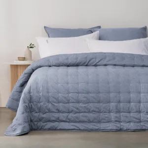 Vintage Coverlet - Blue, Double/Queen, Softwash Cotton by Canningvale, a Sheets for sale on Style Sourcebook