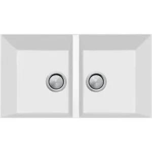 Santorini White Piccolo Double Bowl Undermount Sink by Santorini, a Kitchen Sinks for sale on Style Sourcebook