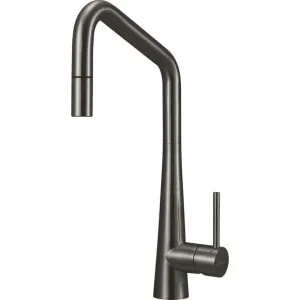 Essente Gunmetal Square Goose Neck Pull Out Mixer by Essente, a Kitchen Taps & Mixers for sale on Style Sourcebook