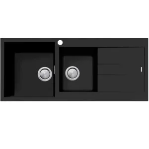 ST-MB1511 OF SAN-Matt BK 1&3/4 LHB B&DR by Oliveri, a Kitchen Sinks for sale on Style Sourcebook
