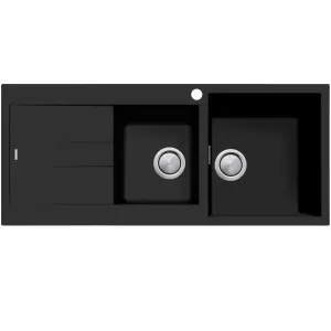 ST-MB1512 OF SAN-Matt BK 1&3/4 RHB B&DR by Oliveri, a Kitchen Sinks for sale on Style Sourcebook