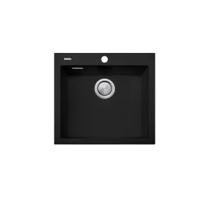 ST-MB1551 OF SAN-Matt Black Lrg Bowl TM by Oliveri, a Kitchen Sinks for sale on Style Sourcebook