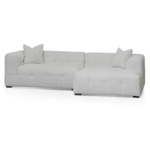 Ex Display - Almira Right Chaise Sofa - Pearl Boucle by Interior Secrets - AfterPay Available by Interior Secrets, a Sofas for sale on Style Sourcebook