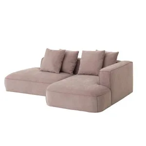 Ex Display - Klara 2 Seater Right Chaise Fabric Sofa - Latte by Interior Secrets - AfterPay Available by Interior Secrets, a Sofas for sale on Style Sourcebook