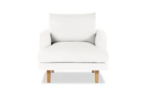 Hampton MKII Modern Armchair, White, by Lounge Lovers by Lounge Lovers, a Chairs for sale on Style Sourcebook