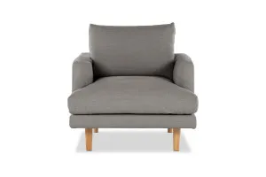 Hampton MKII Modern Armchair, Dark Grey, by Lounge Lovers by Lounge Lovers, a Chairs for sale on Style Sourcebook