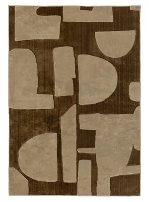 Nezar Brown Geometric Washable Rug by Miss Amara, a Kids Rugs for sale on Style Sourcebook