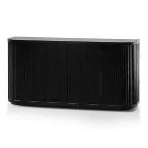 Ex Display - Elino 1.6m Wooden Buffet Unit - Full Matte Black by Interior Secrets - AfterPay Available by Interior Secrets, a Sideboards, Buffets & Trolleys for sale on Style Sourcebook