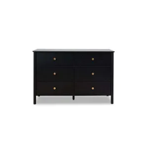 Delaney Six Drawer - Black - Mocka by Mocka., a Dressers & Chests of Drawers for sale on Style Sourcebook