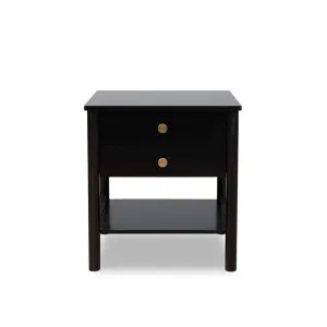 Delaney Bedside Table - Black - Mocka by Mocka., a Side Table for sale on Style Sourcebook