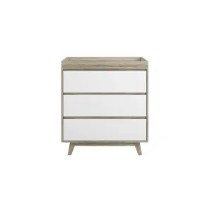 Jesse Three Drawer - White/Natural - Mocka by Mocka., a Dressers & Chests of Drawers for sale on Style Sourcebook