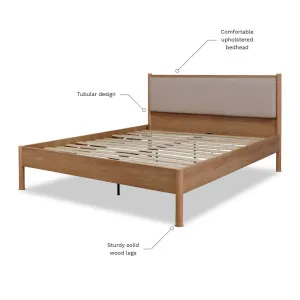 Blair Bed - Queen - Mid Wood Look - Mocka by Mocka., a Beds & Bed Frames for sale on Style Sourcebook