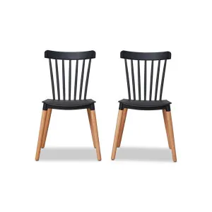 Frida Dining Chair - Set of 2 - Black - Mocka by Mocka., a Dining Chairs for sale on Style Sourcebook