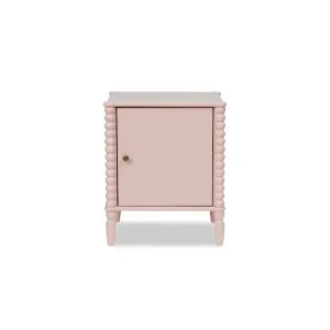 Betti Bobbin Bedside Table - Pink - Mocka by Mocka., a Side Table for sale on Style Sourcebook