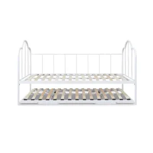 Dixie Day Bed With Trundle - White - Mocka by Mocka., a Beds & Bed Frames for sale on Style Sourcebook