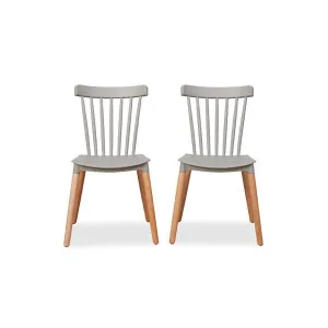 Frida Dining Chair - Set of 2 - Stone - Mocka by Mocka., a Dining Chairs for sale on Style Sourcebook