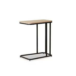 Brixton Side Table - Rectangle - Black/Natural - Mocka by Mocka., a Side Table for sale on Style Sourcebook