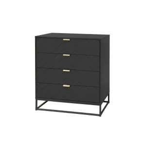 Inca Four Drawer - Black - Mocka by Mocka., a Dressers & Chests of Drawers for sale on Style Sourcebook