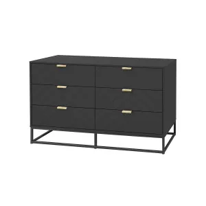 Inca Six Drawer - Black - Mocka by Mocka., a Dressers & Chests of Drawers for sale on Style Sourcebook