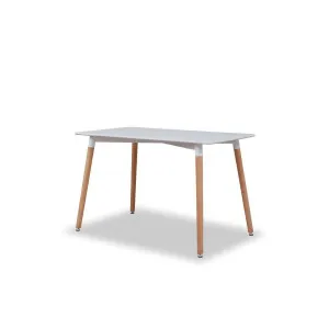 Contemporary 4 Seater Dining Table - White - Mocka by Mocka., a Dining Tables for sale on Style Sourcebook
