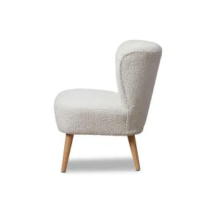 Boucle Occasional Chair - White - Mocka by Mocka., a Chairs for sale on Style Sourcebook