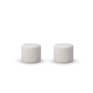 Mini Moo Sherpa Stool - Set of 2 - Cream - Mocka by Mocka., a Stools for sale on Style Sourcebook